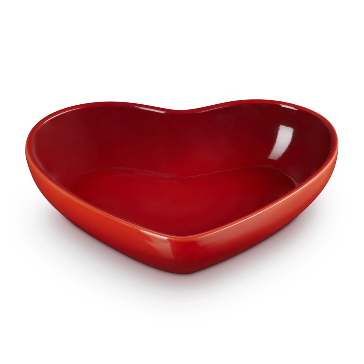 Cerise Le Creuset Stoneware Heart Bowl