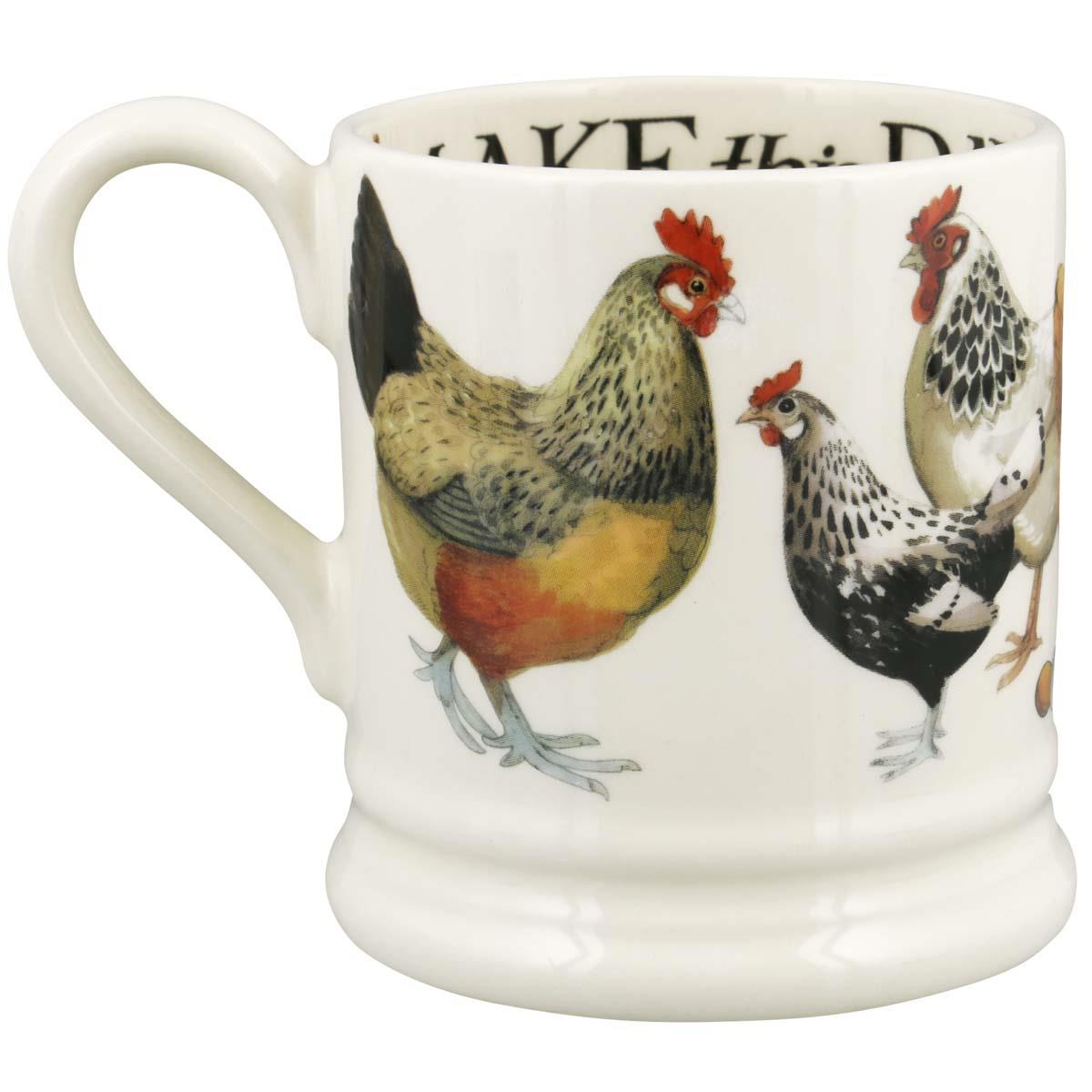 Emma Bridgewater Rise & Shine Set Of 2 Half Pint Mugs LEFT