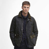Fern Barbour Mens Cordale Wax Jacket Model Front