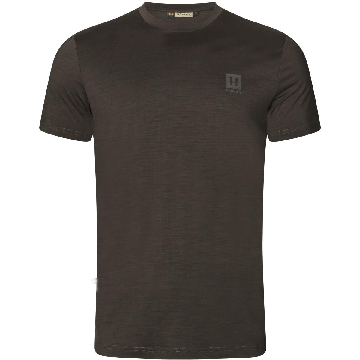Shadow Brown Harkila Mens Base All Season S/S T-shirt