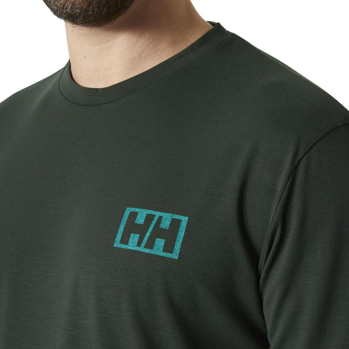 Alpine forest Helly Hansen Mens Skog Graphic T-Shirt logo
