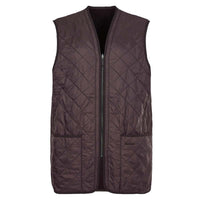 Dark Brown Barbour Mens Polarquilt Zip-In Liner