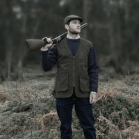 Dark Green Hoggs Of Fife Mens Struther Shooting Vest Lifestyle