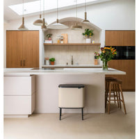 Soft Beige Brabantia Bo Touch Bin 3x11 Litre