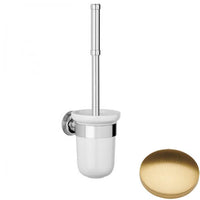 Brushed Gold Gloss Samuel Heath Style Moderne Toilet Brush White Ceramic N6649W