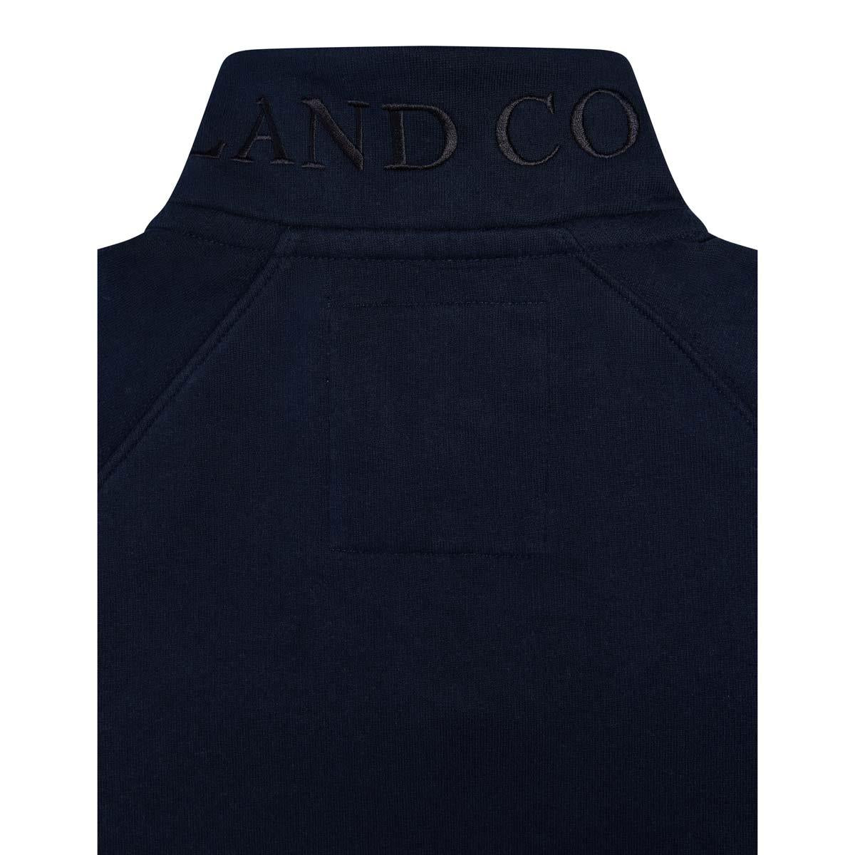 Ink Navy Holland Cooper Womens Sporting Goods Zip Henley Back of Neck