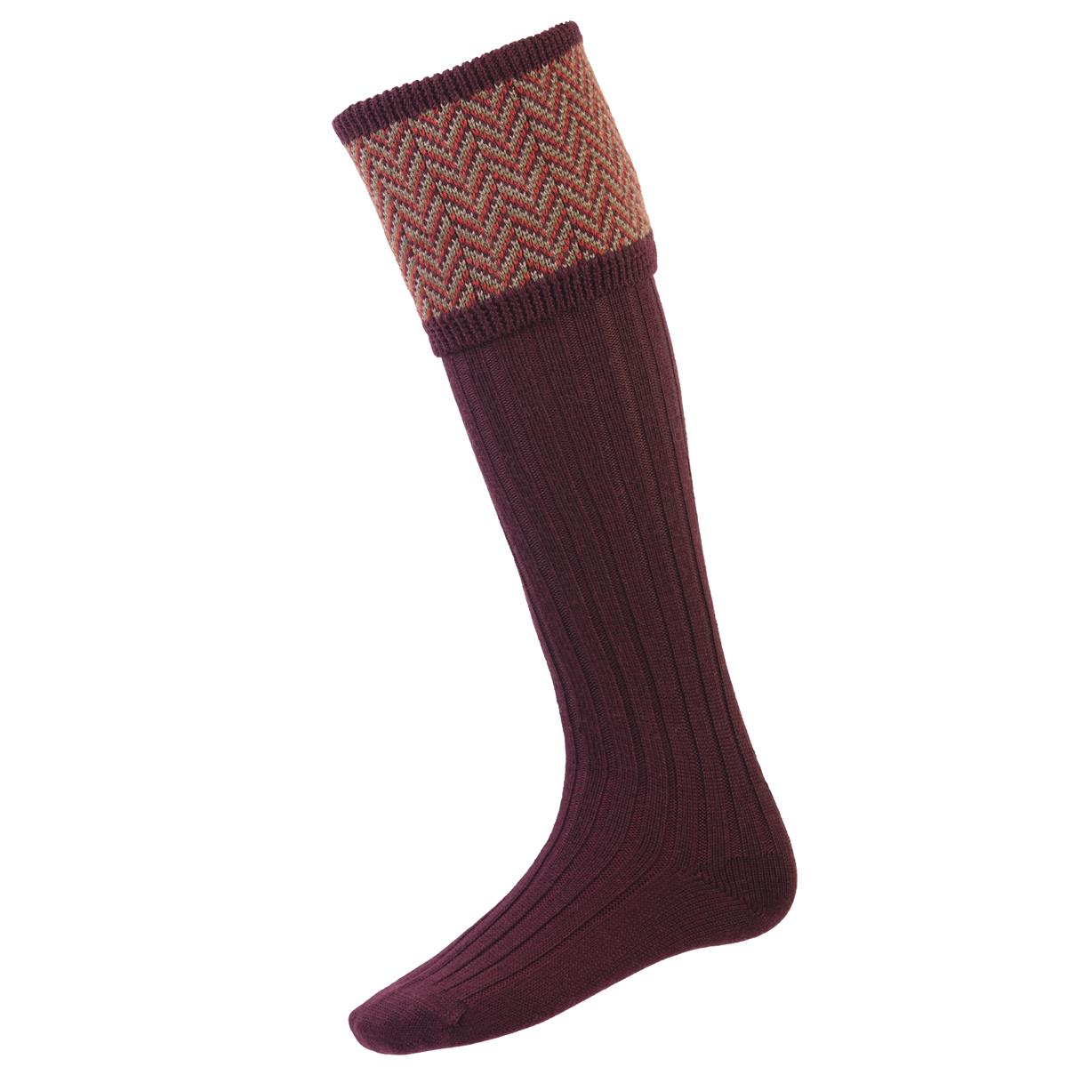 Mulberry House of Cheviot Mens Herringbone Socks