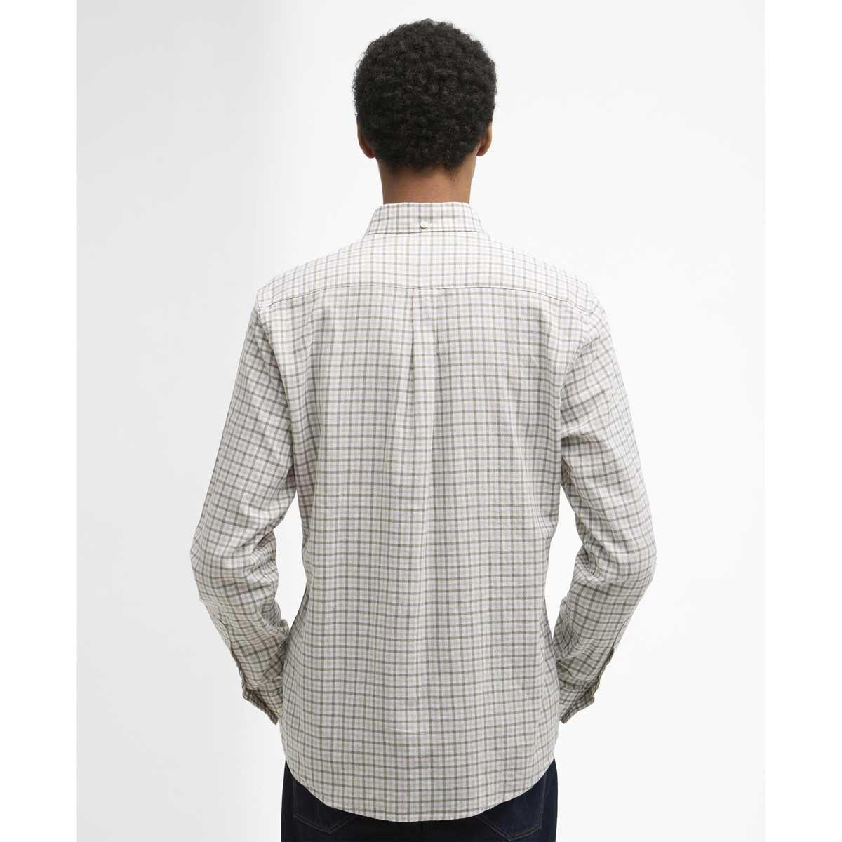 Barbour Mens Nelson Gingham Tailored Shirt Back