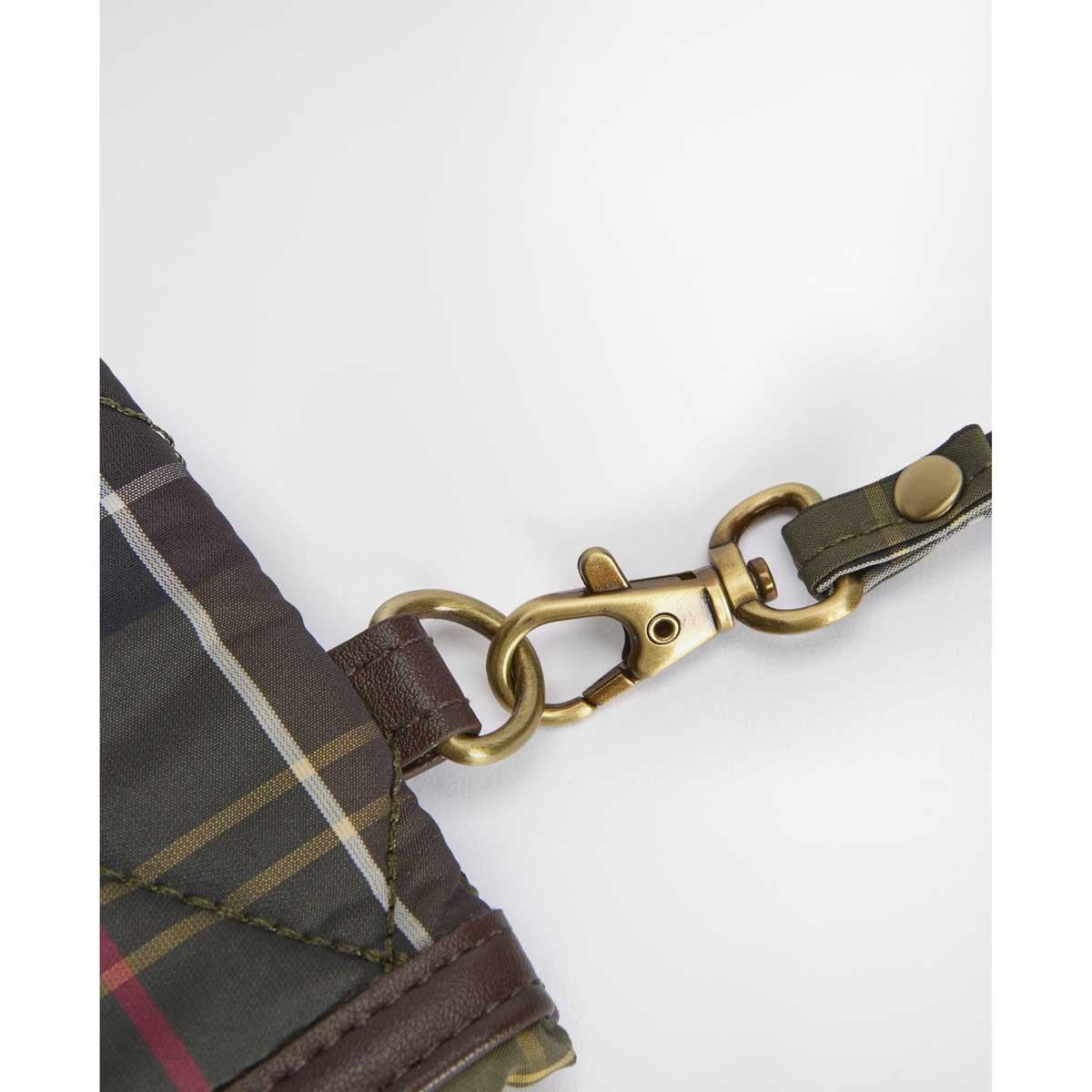Classic Tartan Barbour Wetherham Quilted Tartan Bag strap