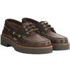 Dark Brown/Brown Cord Barbour Womens Darras Boat Shoe
