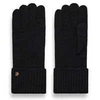 Black Holland Cooper Womens Classic Logo Gloves