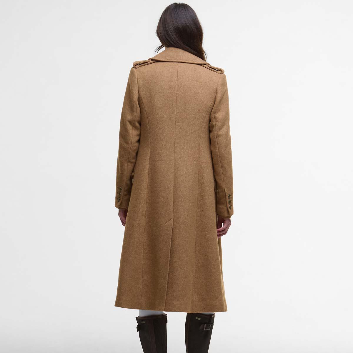 Camel Barbour Womens Cottesmore Wool Jacket Back