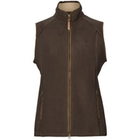 Demitasse Brown Harkila Womens Sandhem Sherpa Fleece Waistcoat