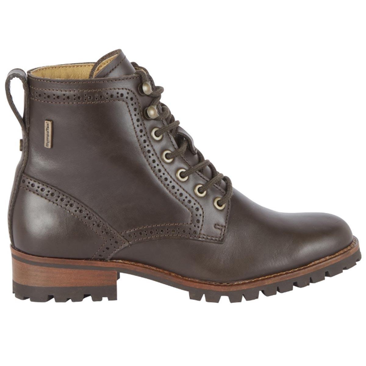 Le Chameau Womens Artemis Cuir Ankle Boot Marron Fonce