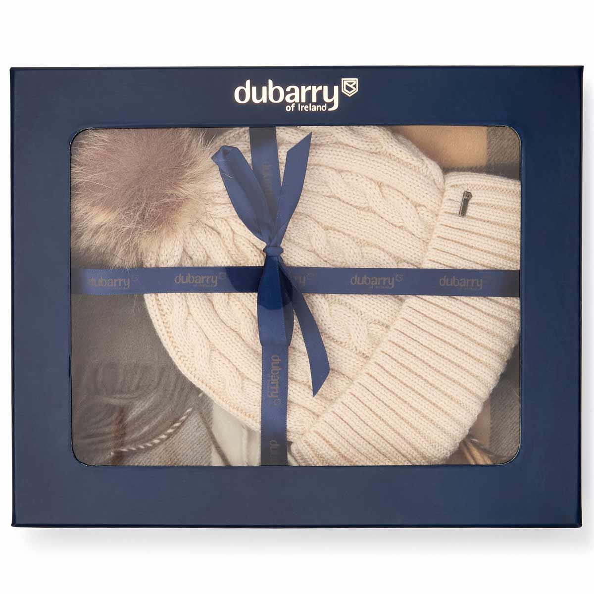 Dusky Green Dubarry Womens Foley Hat and Scarf Set In Gift Box
