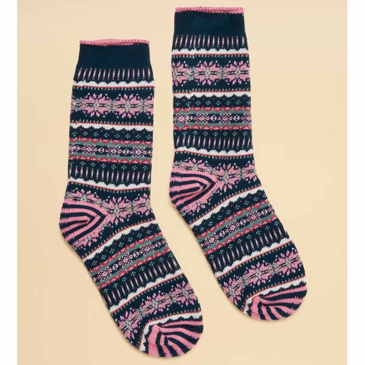 Joules Womens Lucille Fairisle Socks