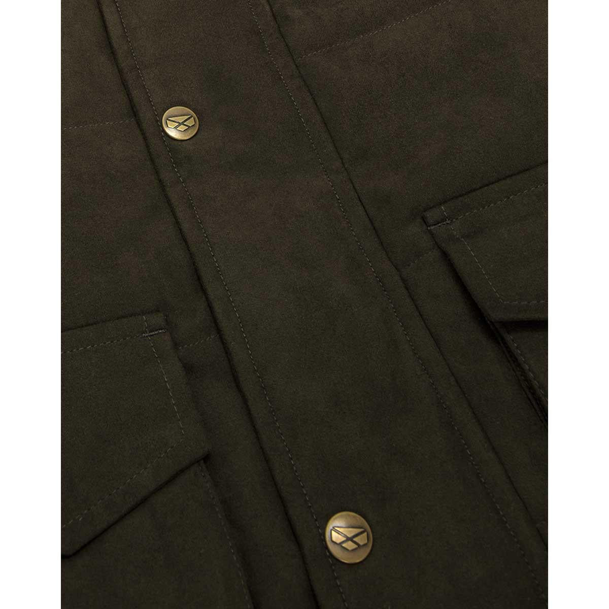 Loden Hoggs Of Fife Mens Glenesk Quilted Jacket Popper