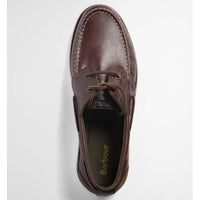 Dark Brown Barbour Rothley Boat Shoe top