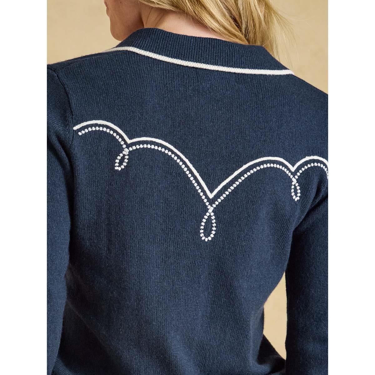 Joules Womens Western Collared Knit Jumper