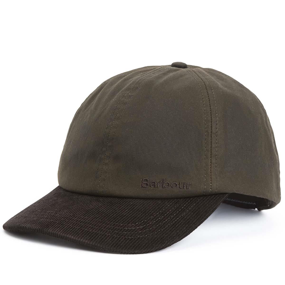 Olive/Brown Barbour Mens Ashby Cap