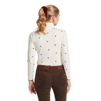 Dark Khaki Green Pheasant Schoffel Womens Malham Top Back