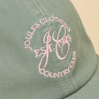 Green Pink Joules Womens Daley Baseball Cap Detail