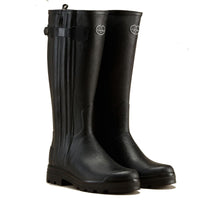 Le Chameau Chasseur Neoprene Mens Wellington Boots noir