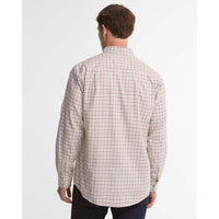 Dark Bordeaux Barbour Mens Preston Regular Fit Shirt BACK