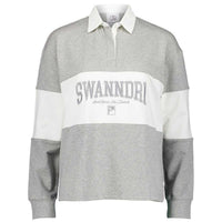 Grey Marle/White Swanndri Womens Cameron Rugby Shirt