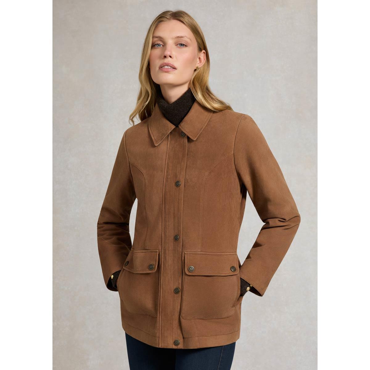 Holland Cooper Womens Country Suede Jacket