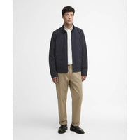 Navy Barbour Mens Tyneside Casual Jacket On Model