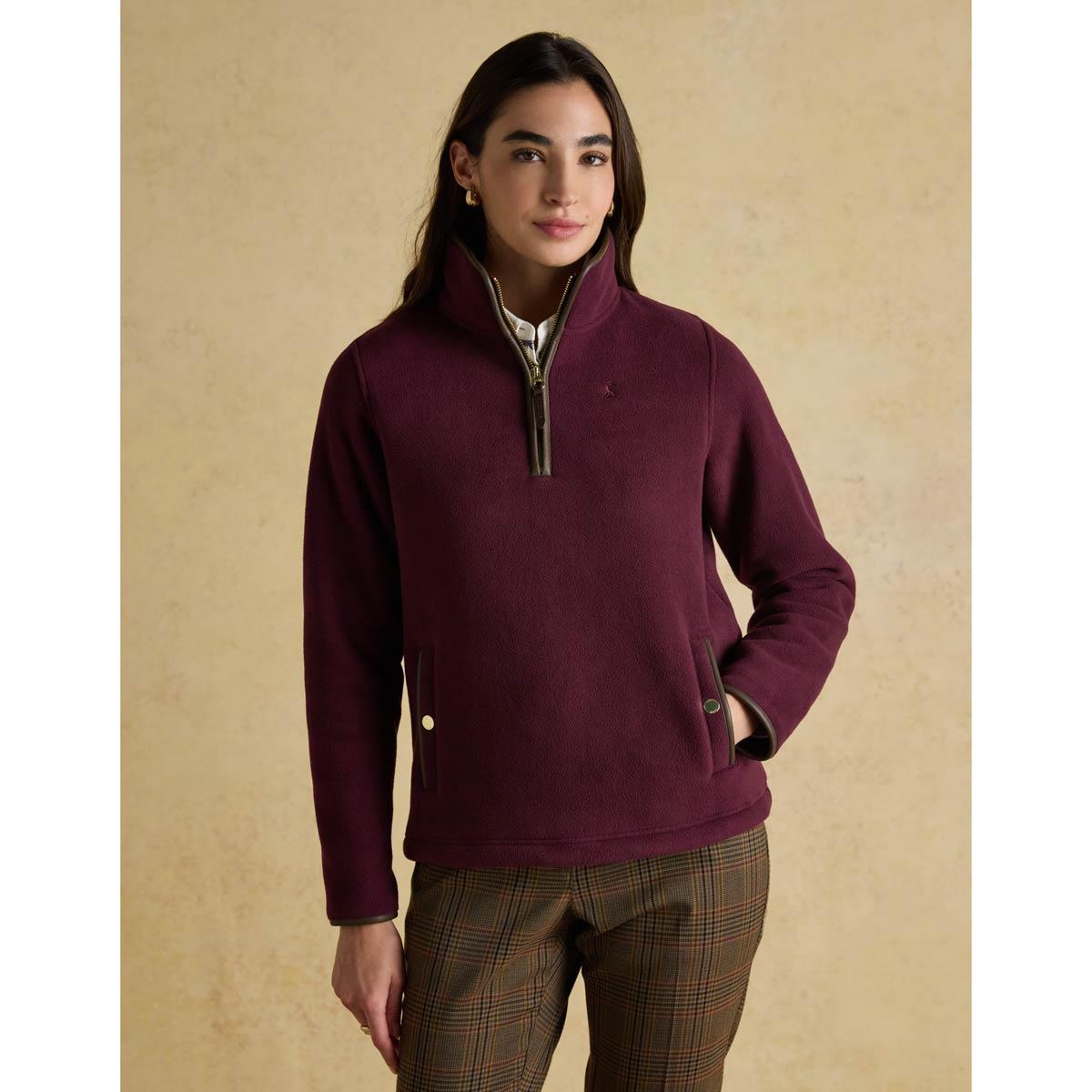 Joules Womens Heritage Fleece 1/4 Zip Jumper