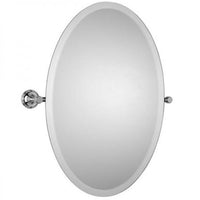 Chrome Plated Samuel Heath Style Moderne Oval Tilting Mirror L6746-XL