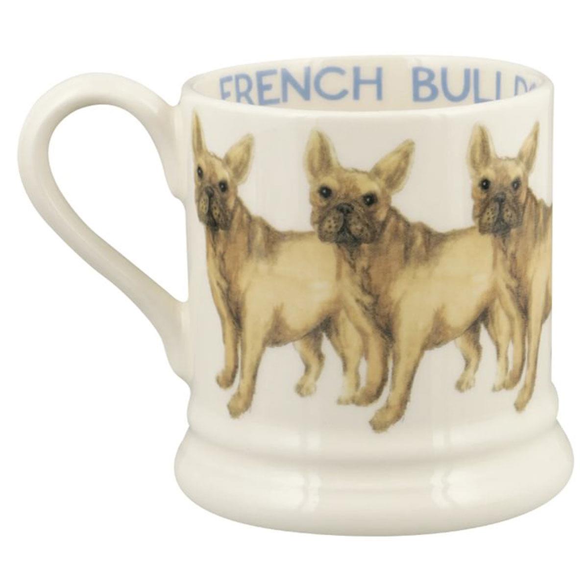 Emma Bridgewater Dogs French Bulldog Half Pint Mug Alternative Side View