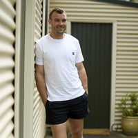 Black Swanndri Mens Rugby Shorts Lifestyle