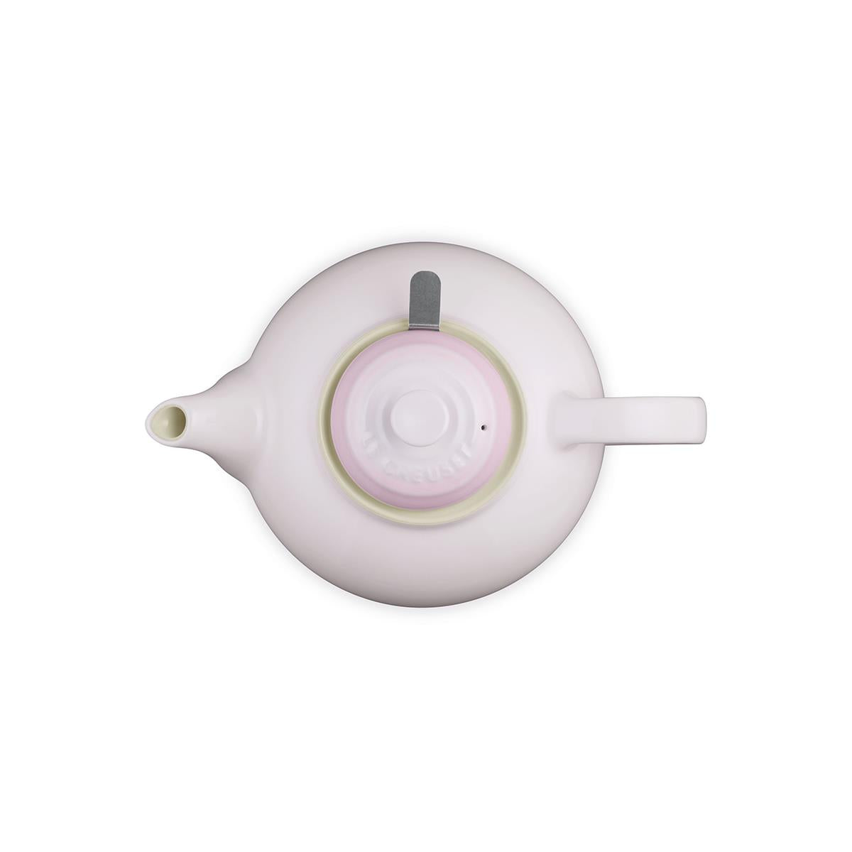 Le Creuset Stoneware Classic Teapot with Infuser SHELL PINK LID
