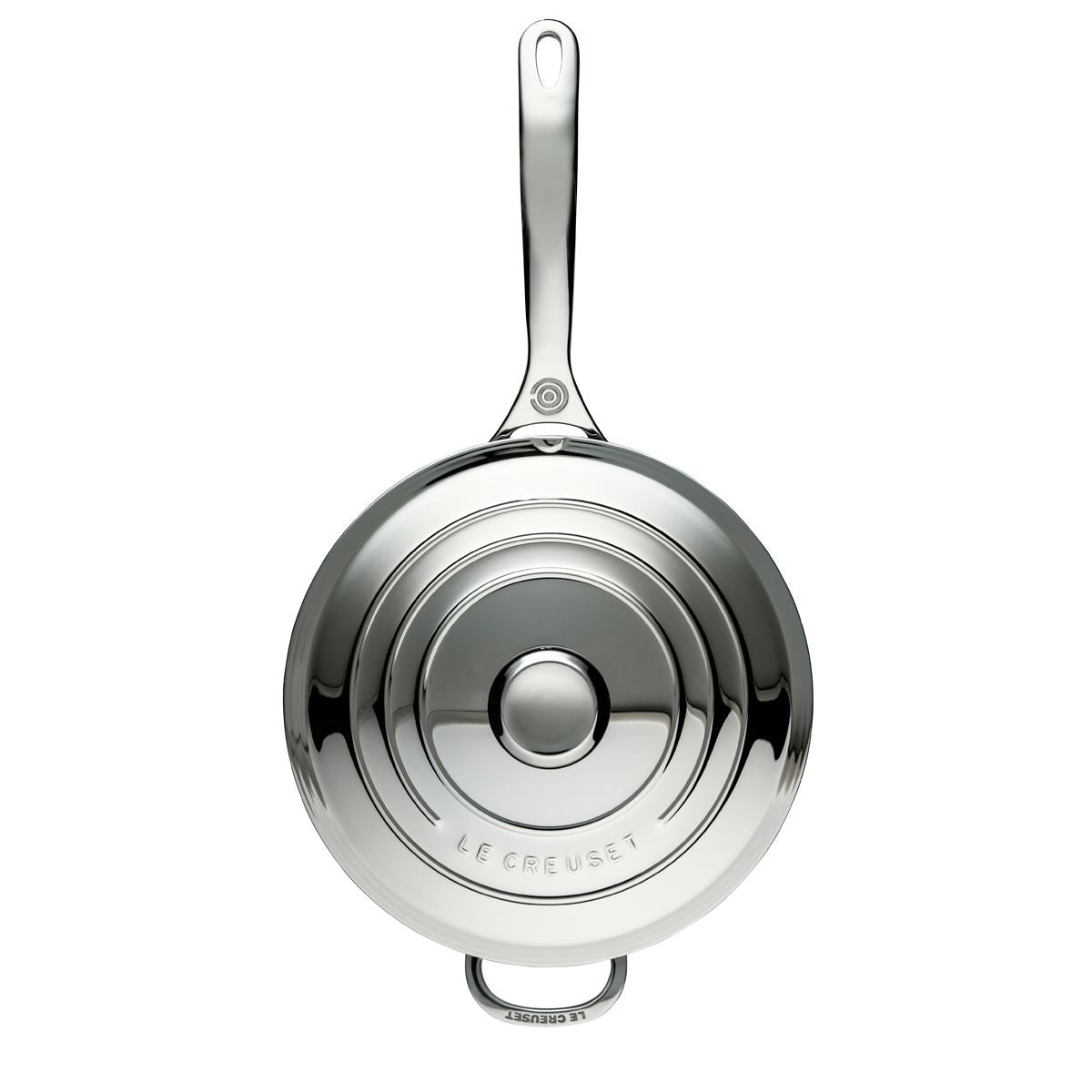 Le Creuset Signature Stainless Steel Non-Stick 24cm Chefs Pan With Lid