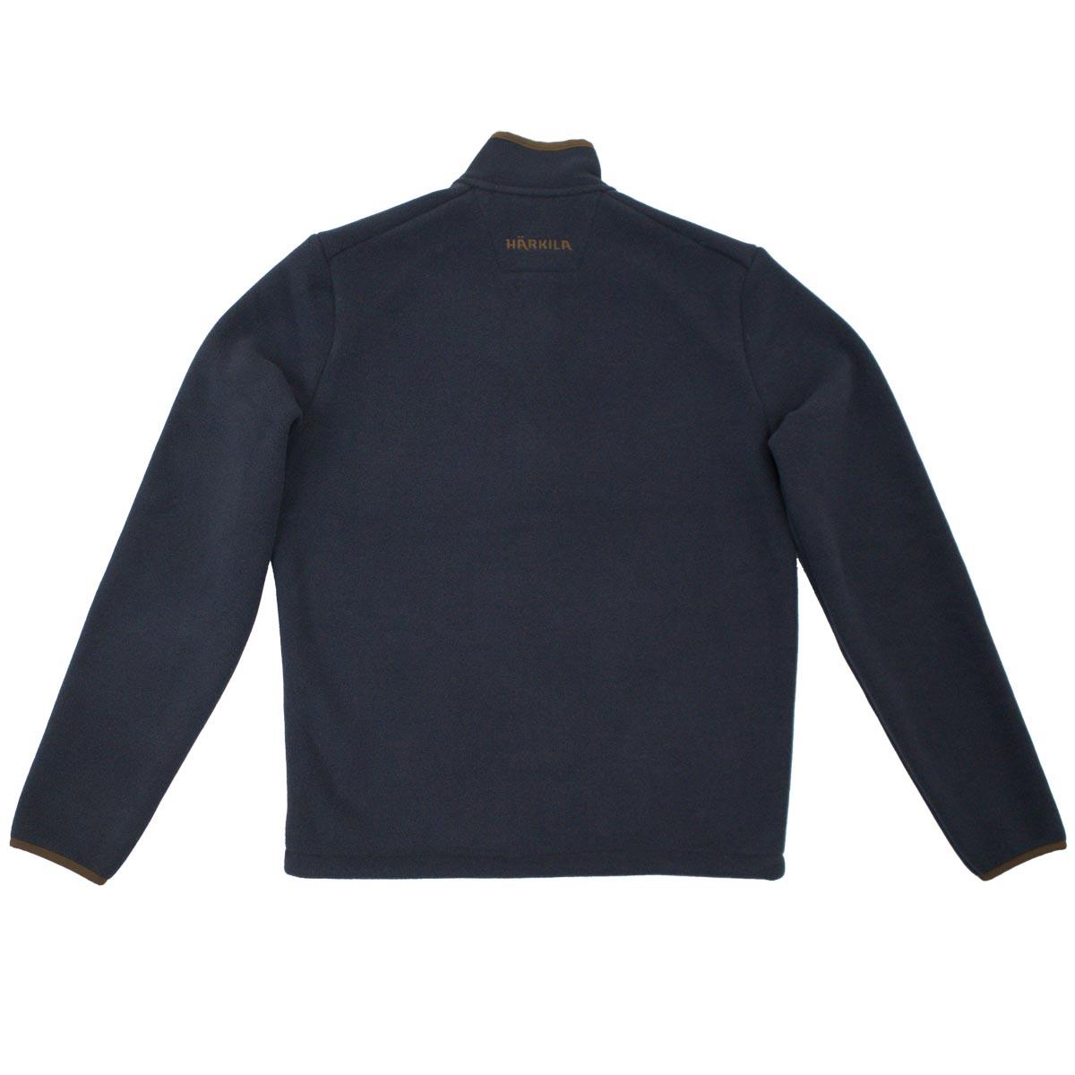 DARK NAVY Harkila Mens Sandhem Sherpa Fleece Jacket BACK