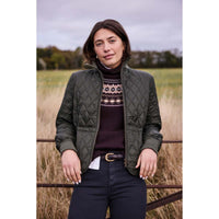 Olive Barbour Womens Hermione Quilted Jacket Lifestyle