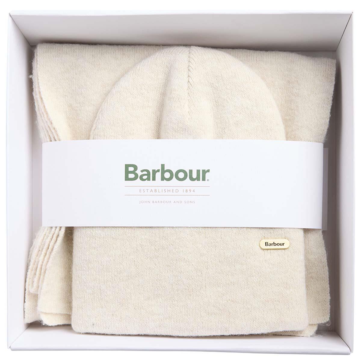 Barbour Womens Beanie and Scarf Gift Set