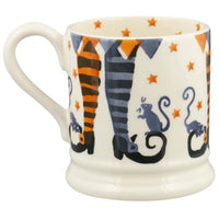 Emma Bridgewater Halloween Spooky Witches Feet Half Pint Mug Back