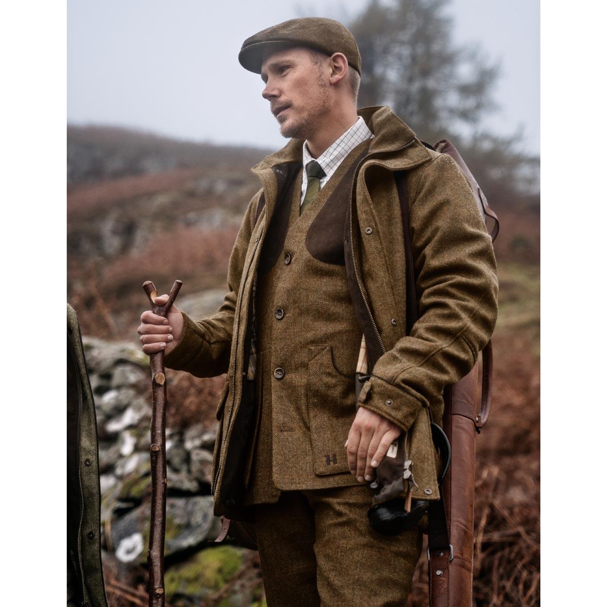 Terragon Brown Harkila Mens Kenmore Shooting Waistcoat Lifestyle