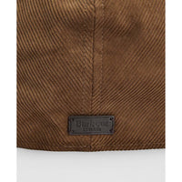 Beige Barbour Mens Bayfield Flat Cap detail