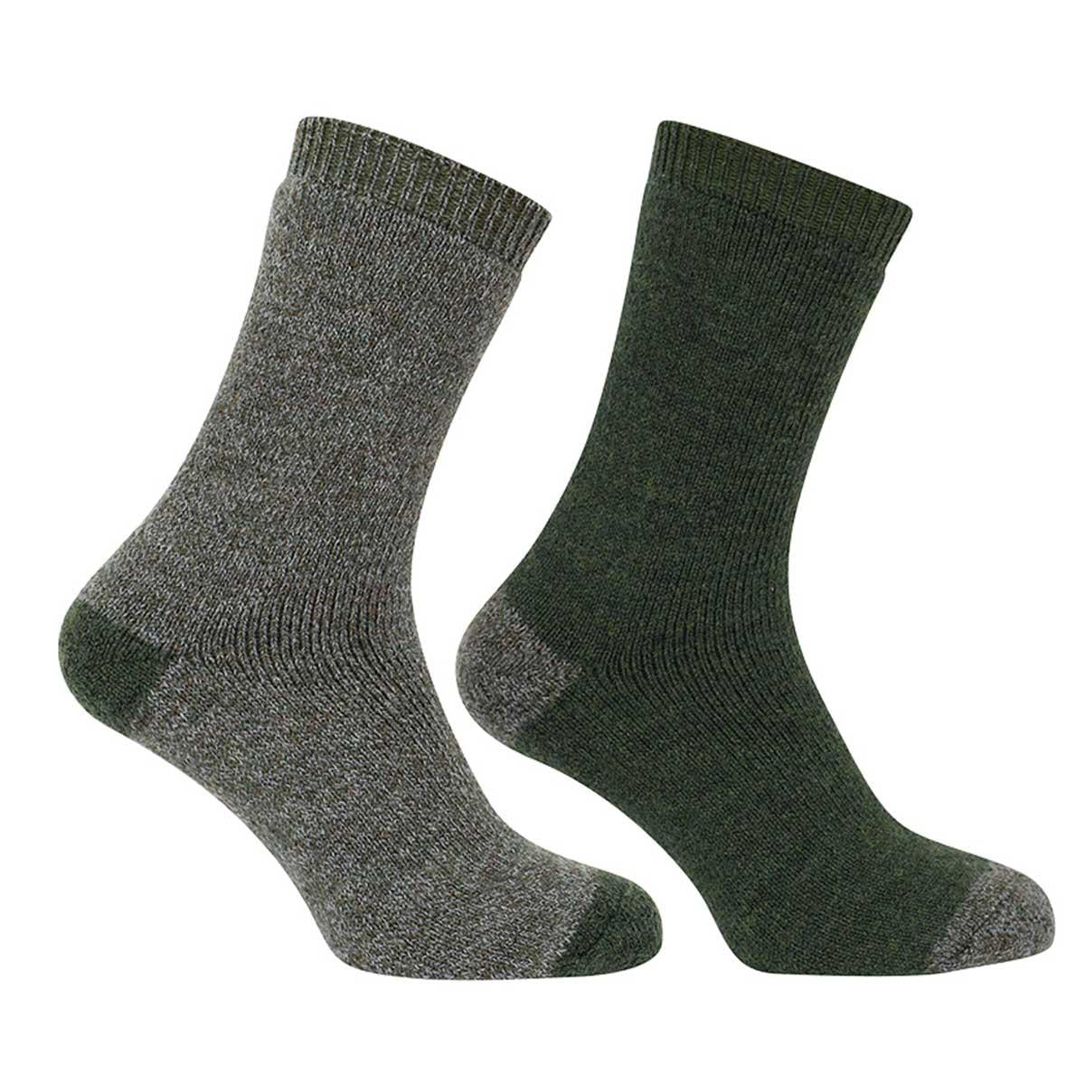 Hoggs Of Fife Mens 1904 Country Short Socks Twin Pack