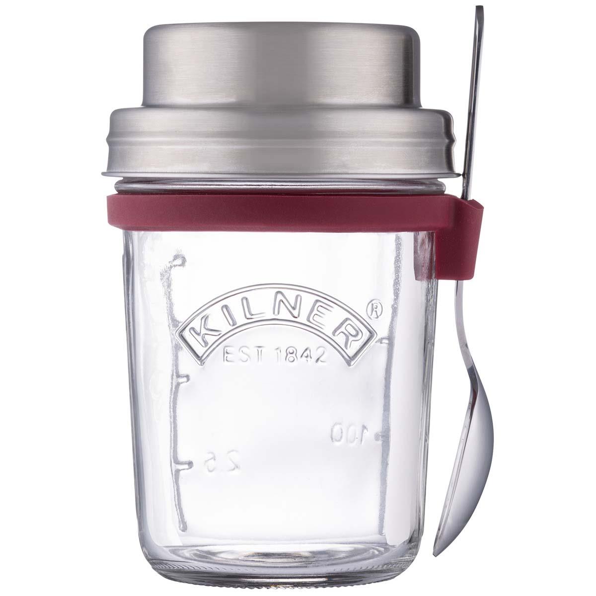 Kilner Glass Breakfast Jar With Spoon