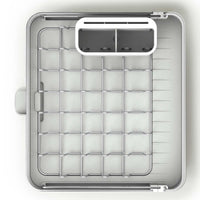 Joseph Joseph Extend Steel Light Stone Expandable Dish Rack compact