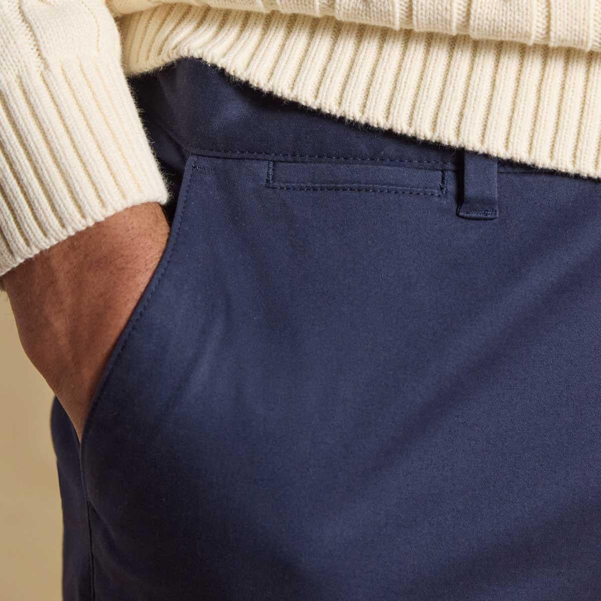 Navy Joules Mens Classic Chino Trousers Detail