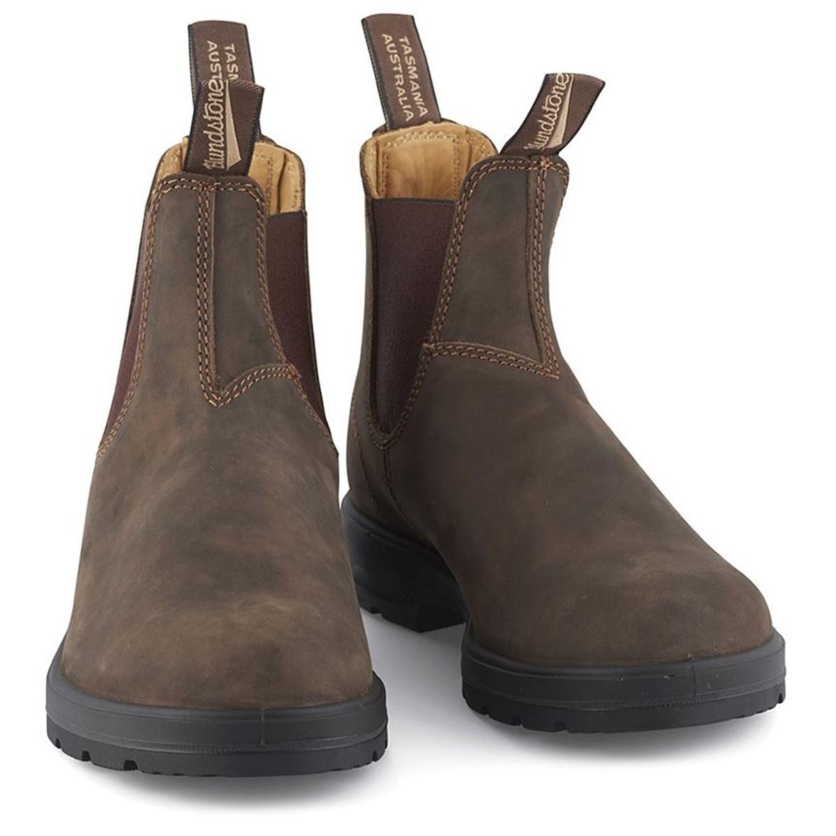 Rustic Brown Blundstone 585 Boots Front View