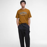 Bronze Brown Barbour Mens Fort Relaxed Graphic T-Shirt model