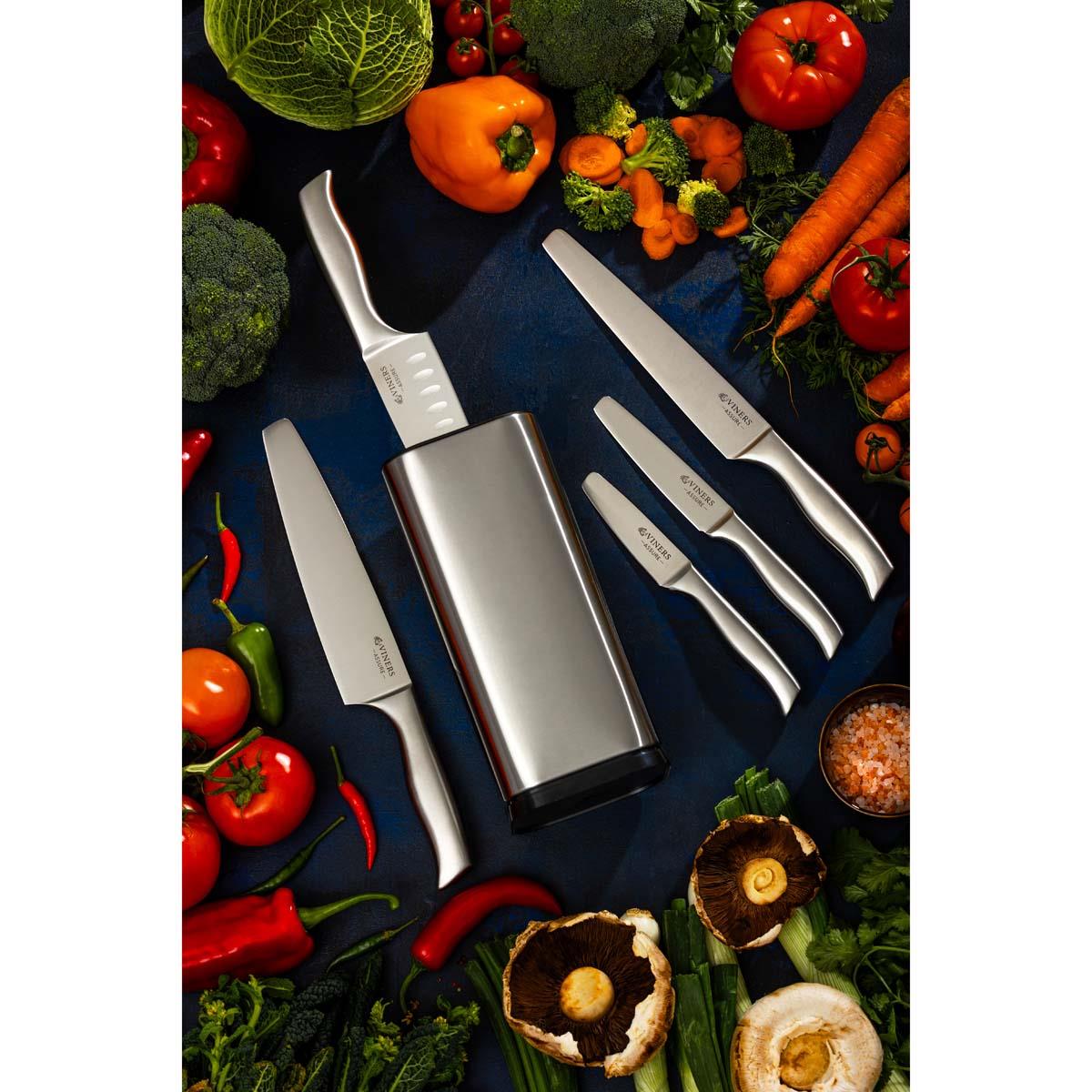 Viners Assure Stainless Steel 6 Piece Knife Block Set